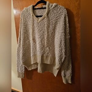 POL Cozy Cream V-Neck Sweater